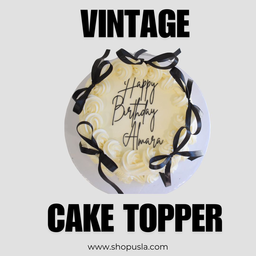 Vintage cake toppers (Custom)