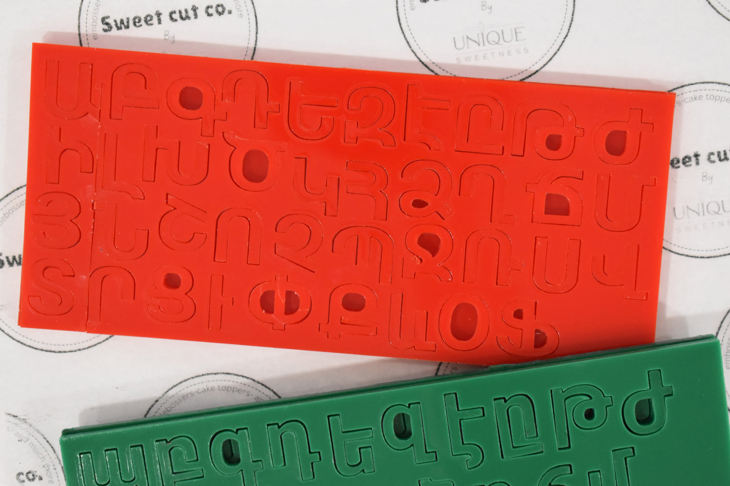 Armenian Alphabet Fondant Press
