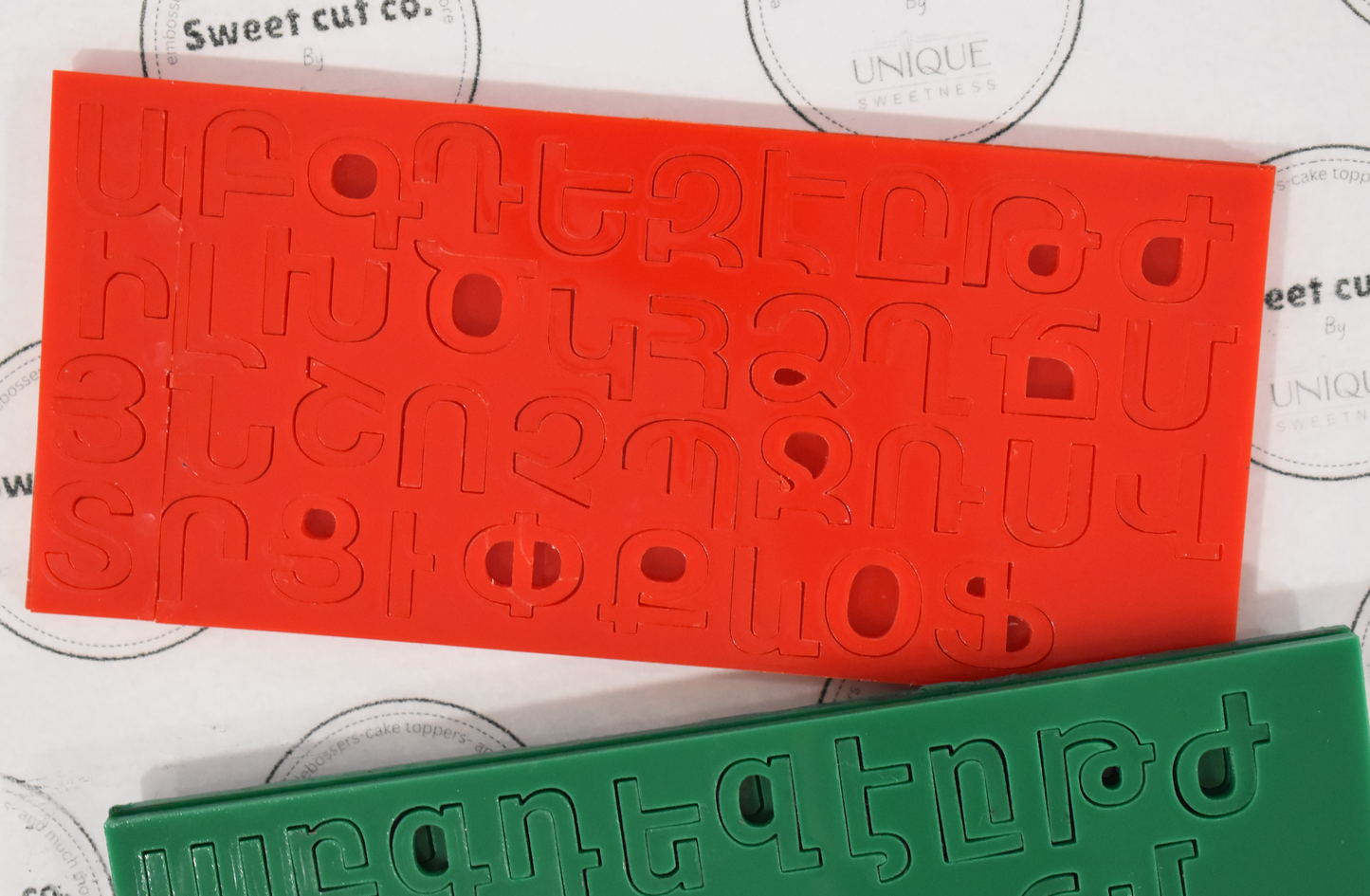 Armenian Alphabet Fondant Press