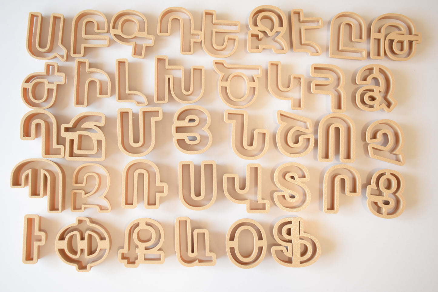 FULL COLLECTION Armenian Alphabet Cutters