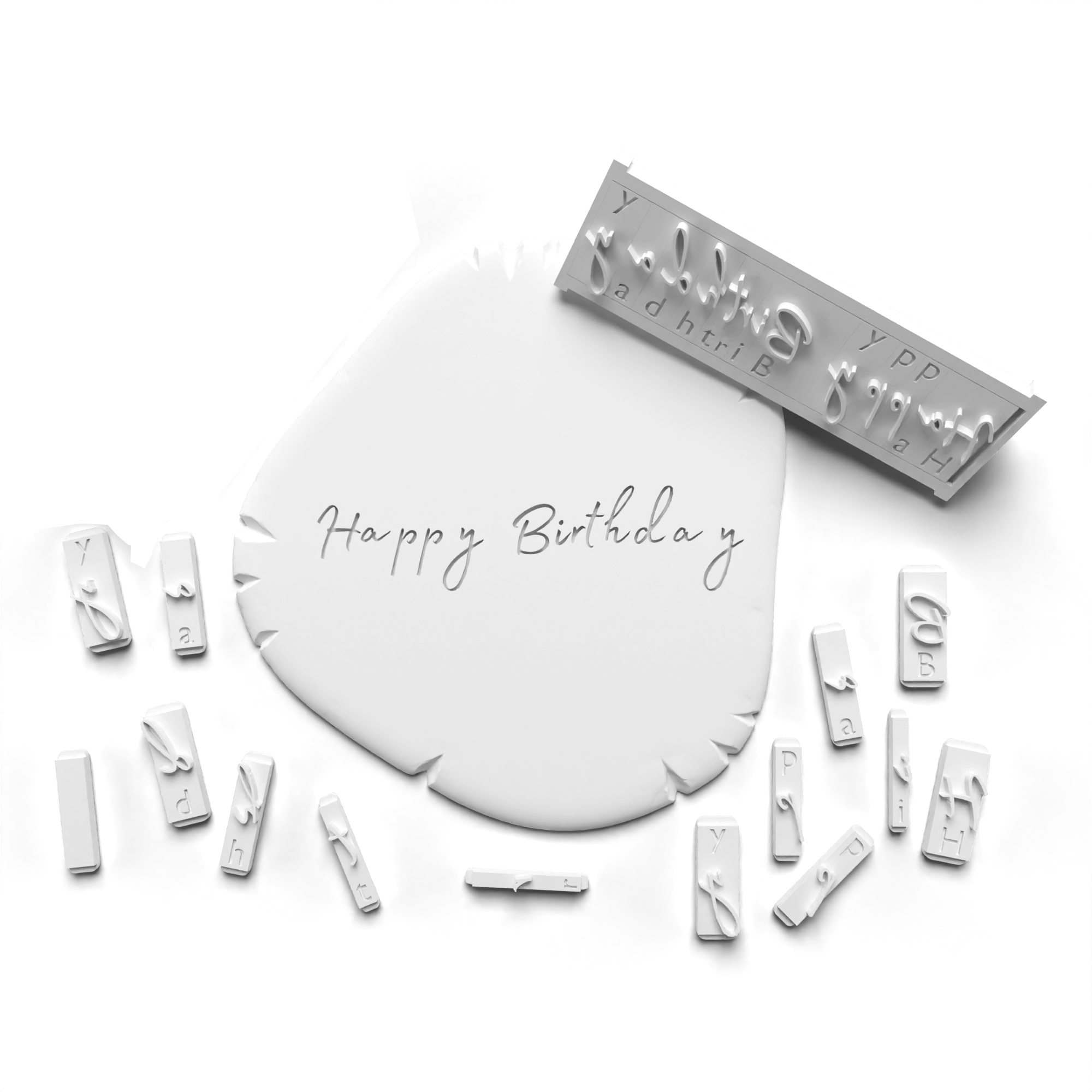 Cursive alphabet stamp set – Unique Sweetness LA